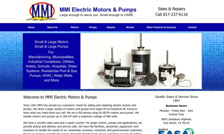 MMI Electric Motors & Pumps