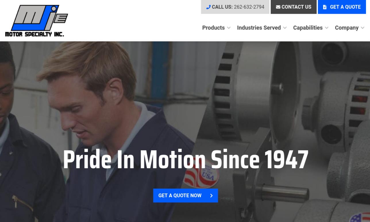 Motor Specialty Inc. Fractional Horsepower Motors
